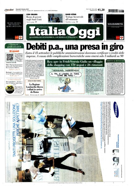 Italia oggi : quotidiano di economia finanza e politica